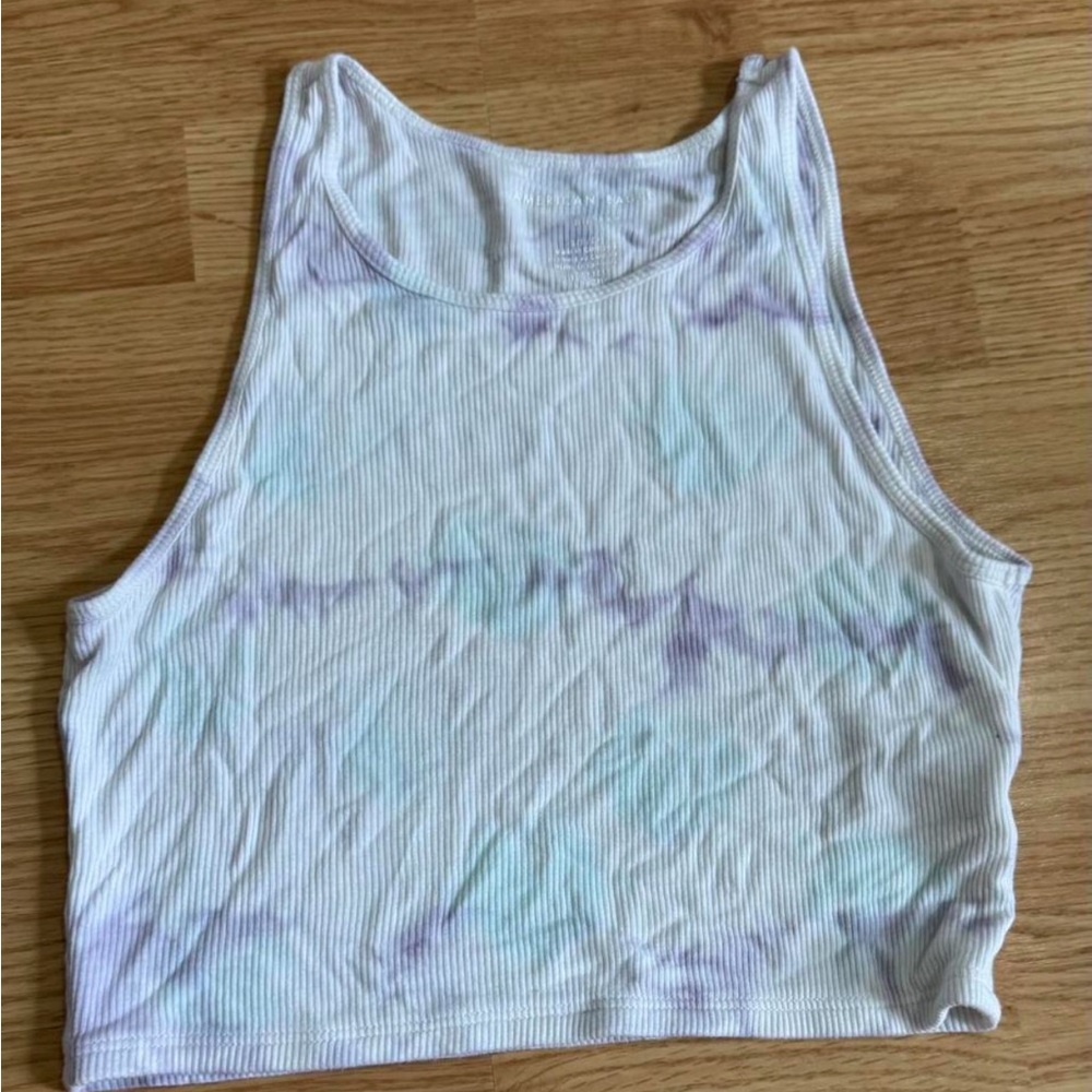 American Eagle Outfitters Purple and Blue Tank Top